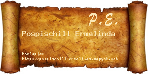 Pospischill Ermelinda névjegykártya